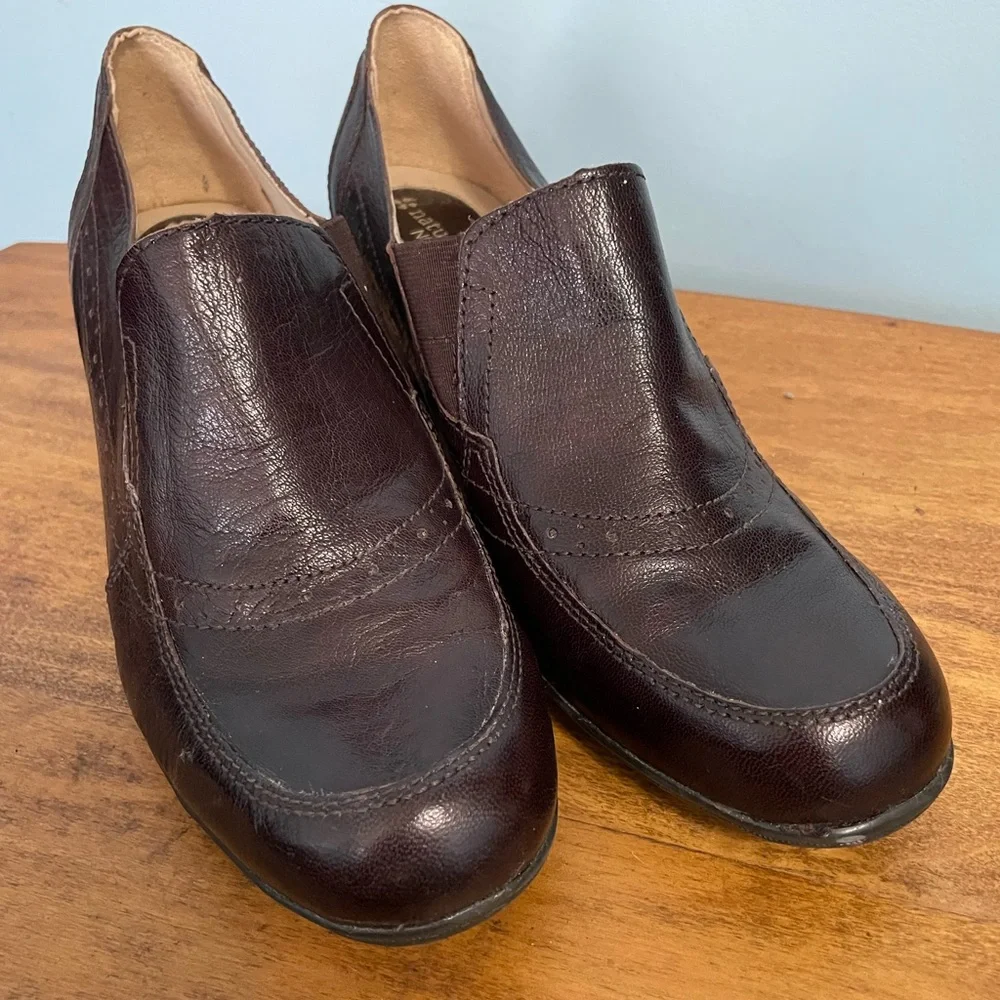 Naturalizer Brown Stretch Shoes Size 10W
